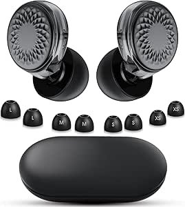 Bouchon D'oreille Pour Dormir -45dB, 2025 Nouveau Bouchon D'oreille Anti Bruit, Doux, Léger Et Réutilisable, 3 Tailles (S/M/L), Boule Quies Pour Dormir, Voyager, Se Concentrer, Concerts (Noir)<br><br>